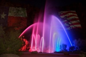 Colored fountains